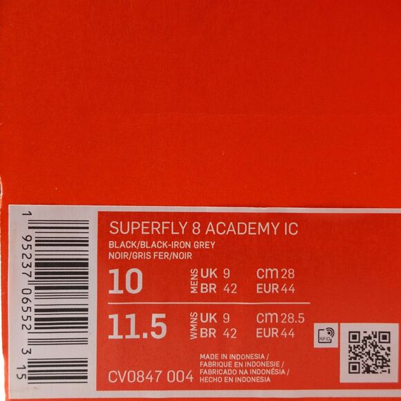 Nike Mercurial Superfly 8 Academy Indoor Court Soccer Shoes CV0847 004 Mens 10 main image 10